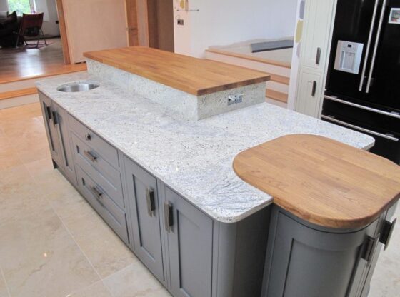 Example of Kitchen Counter tops on James Gogarty Stone has Completed