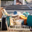 Household miscellaneous rubbish garbage items put on the street in Australia for council waste collection