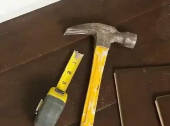 hammer and measuring tape