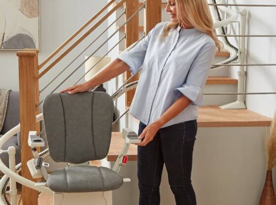 stairlift in a modern home